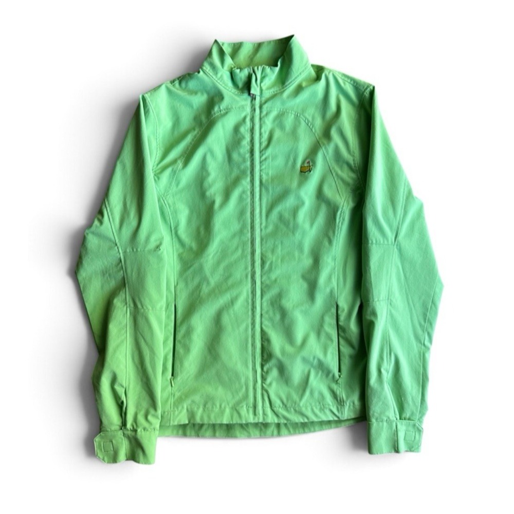 Masters Golf Magnolia Lane Women's Green Jacket Full Zip Mesh Lined Size Medium